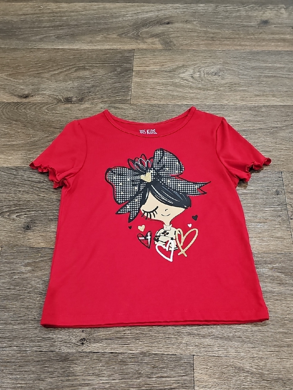 365 Kids From Garanimals Size 6 Girls Short Sleeve Tee